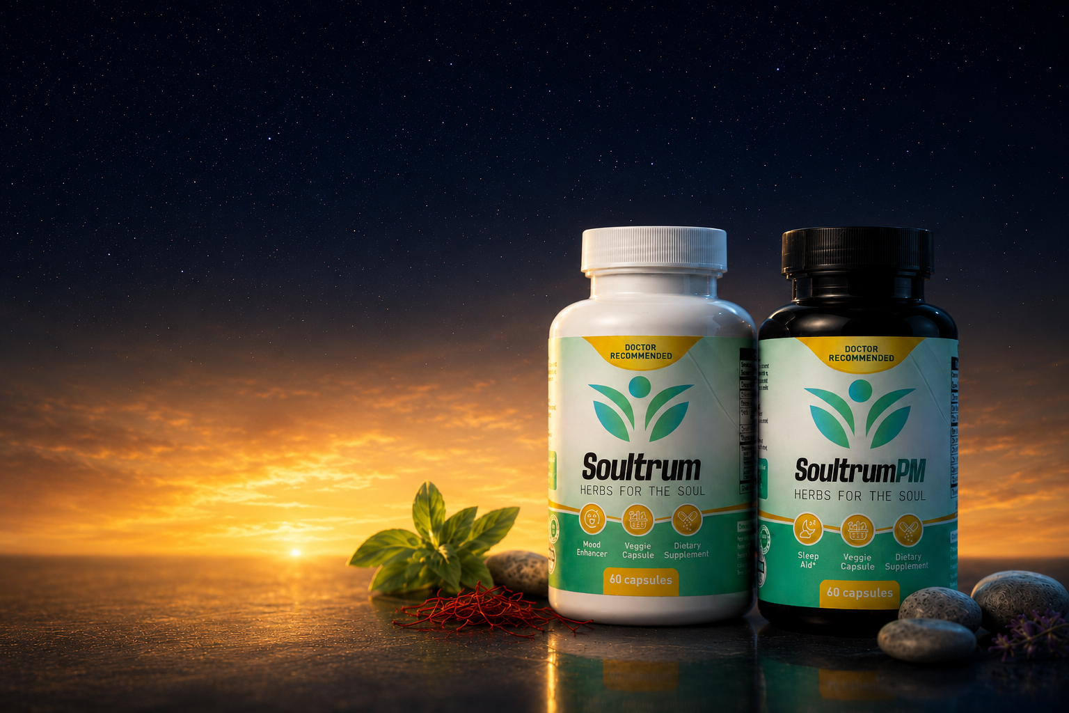 Soultrum and PM herbal supplements